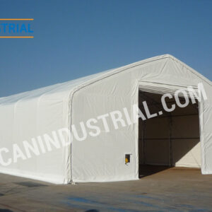 40' x 40' x 18' Storage Building Shelter Single Truss (450 GSM Fabric)